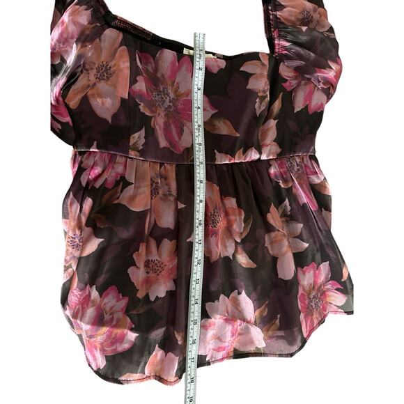 Thirty Thirty Floral Flowy Long Sleeve Top Blouse Size L - Picture 5 of 7